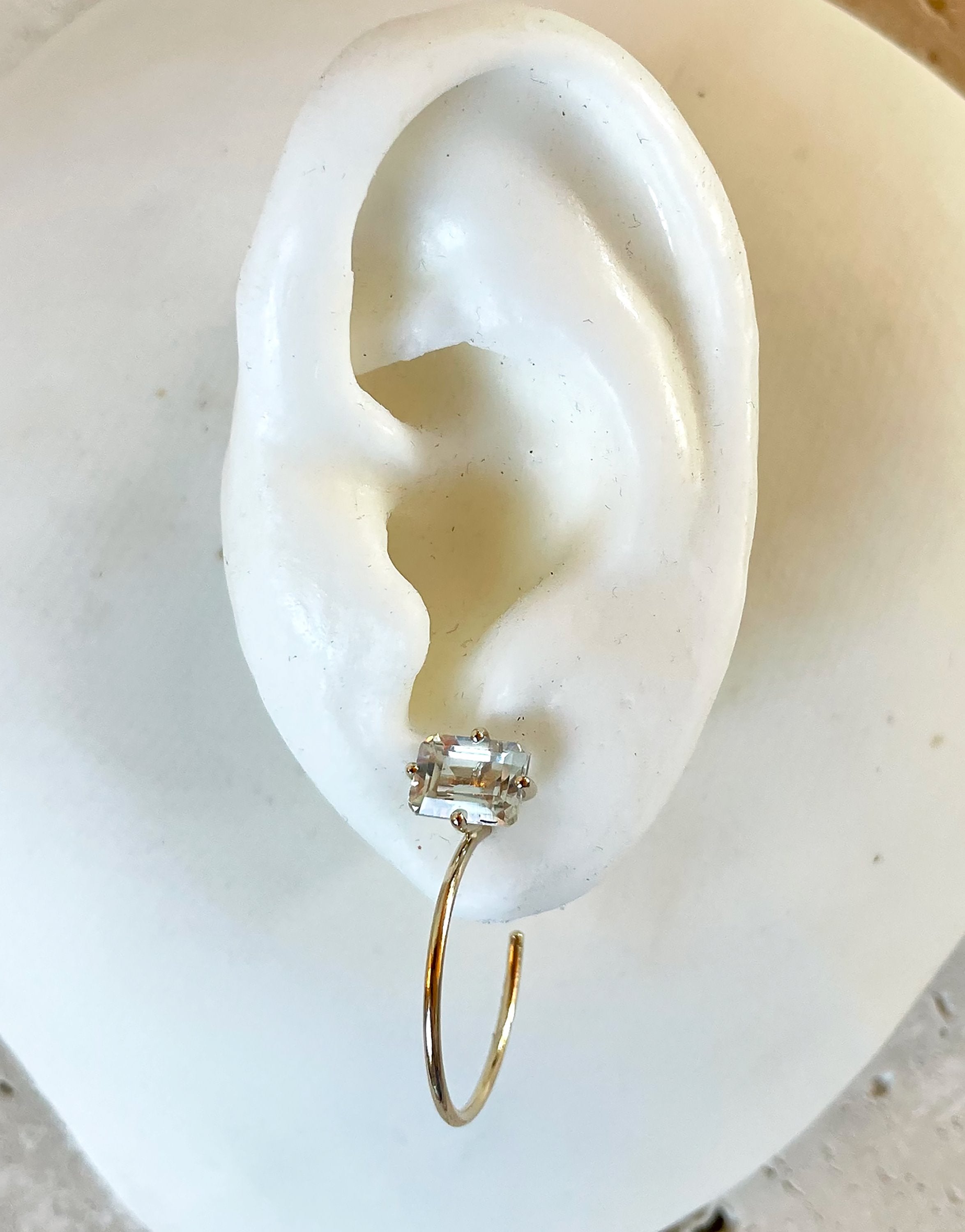 OCTOGONE CREOLE EARRING Earrings Nayestones 