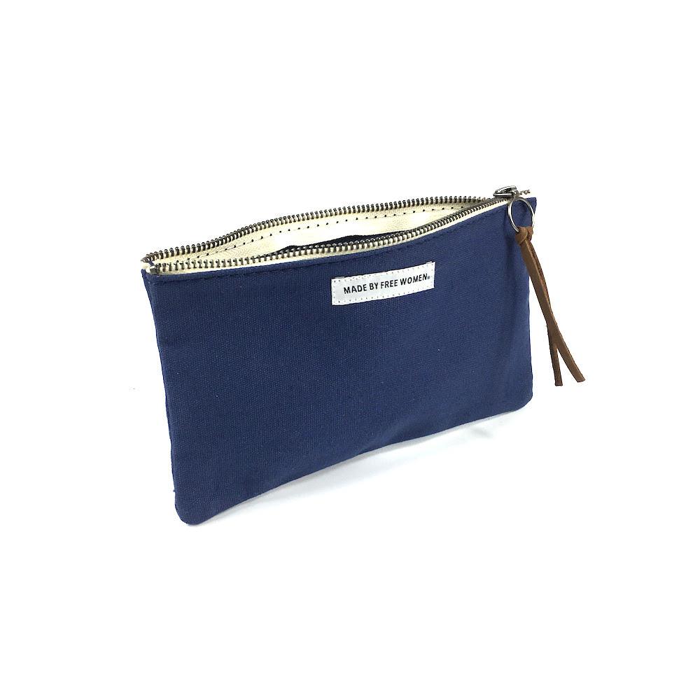POUCH INDIGO Cosmetic Bags Made Free 