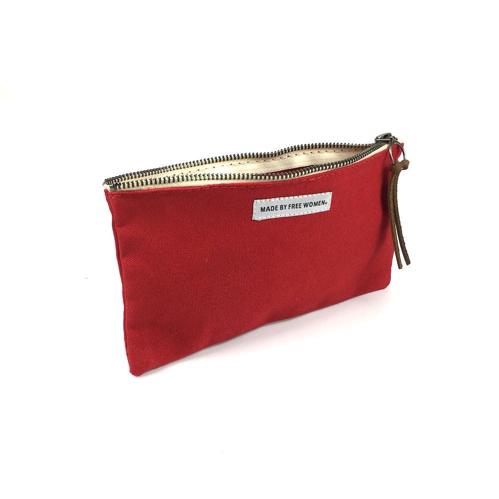 POUCH RED Cosmetic Bags Made Free 