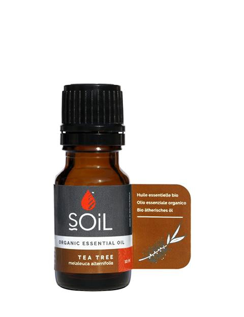 Organic Tea Tree Essential Oil (Melaleuca Alternifolia) 10ml Essential Oil Soil Organic Aromatherapy 