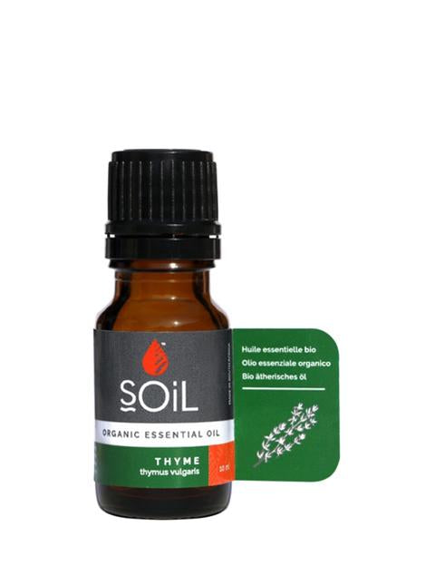 Organic Thyme Essential Oil (Thymus Vulgaris) 10ml Essential Oil Soil Organic Aromatherapy 