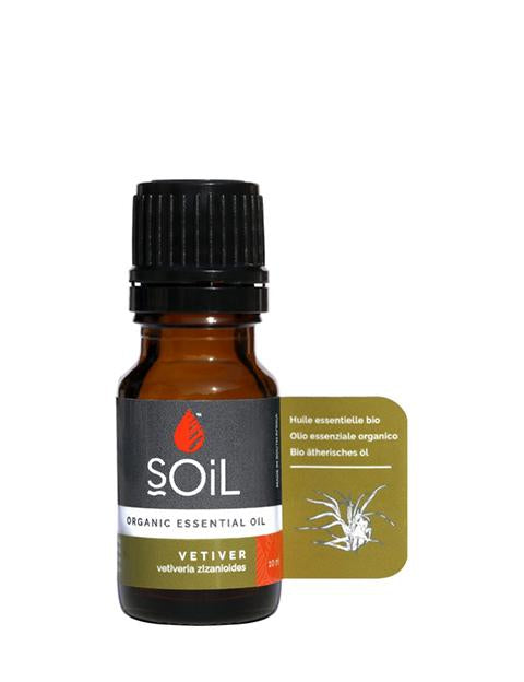 Organic Vetiver Essential Oil (Vetiveria Zizanoides) 10ml Essential Oil Soil Organic Aromatherapy 