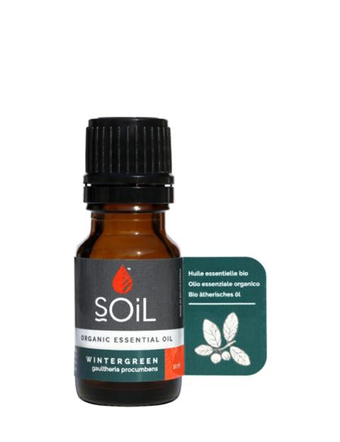 Organic Wintergreen Essential Oil (Gaulteria Procumbens) 10ml Essential Oil Soil Organic Aromatherapy 